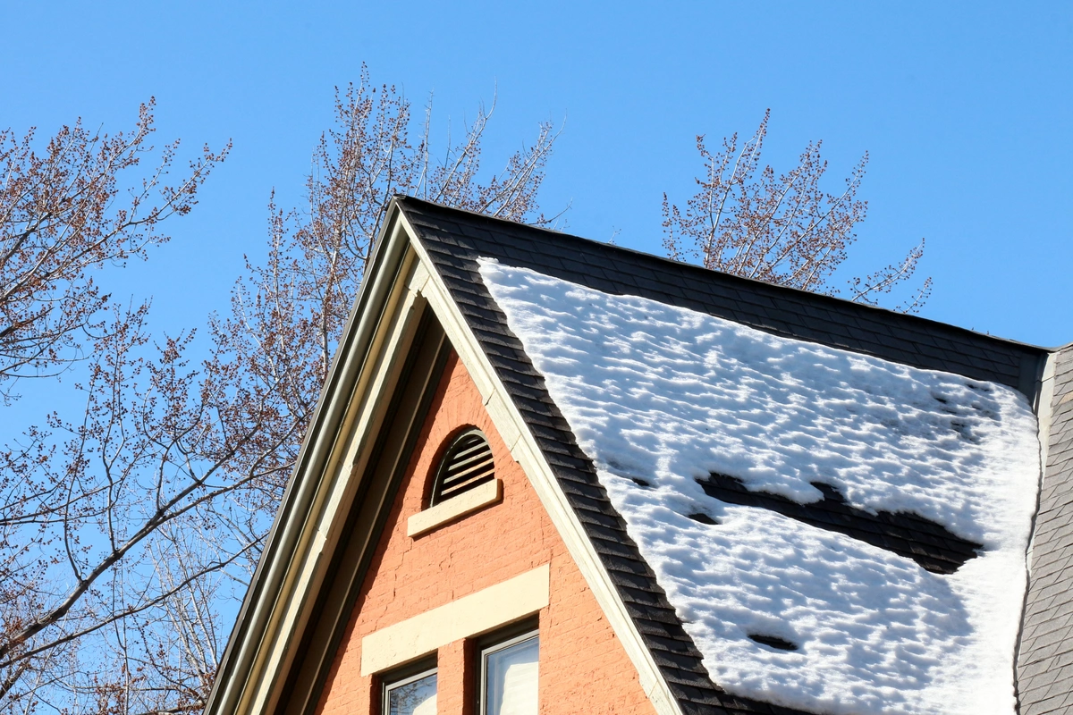 Roof in winter. how to measure roof pitch