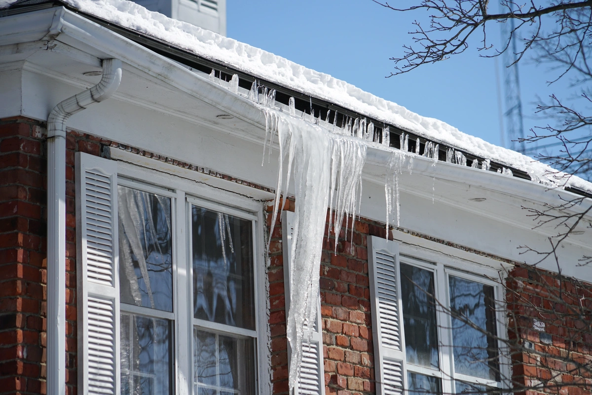 ice dam damage