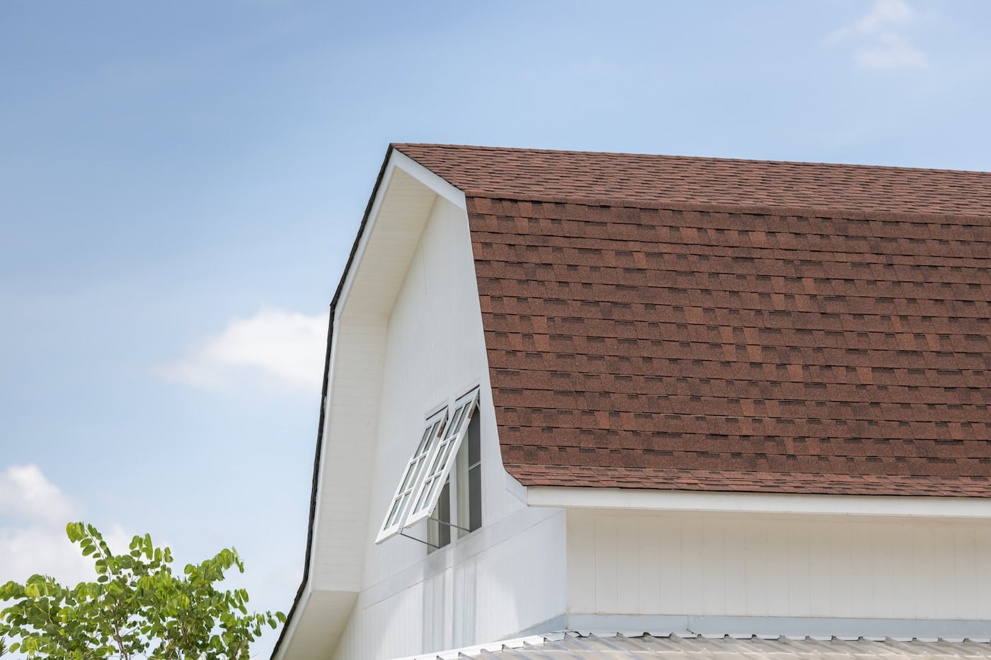 brown GAF Timberline shingles on a Montana residential roof