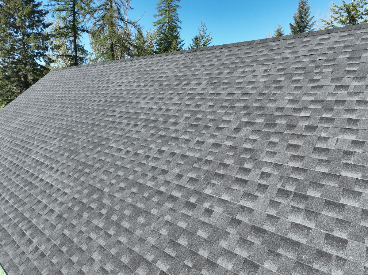 dark grey shingle roof